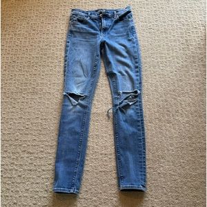Lucky Brand “Candiani” Jeans, Size 4/27, Pre worn  w/tears in knees